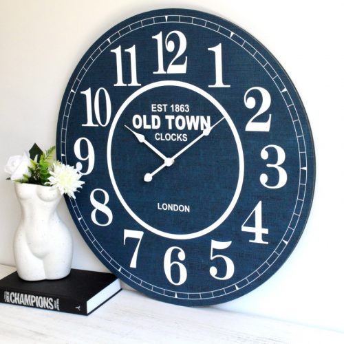 Hamptons Blue Wall Clock
