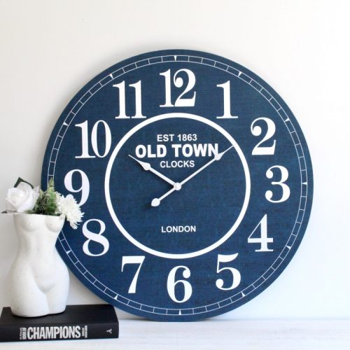 Hamptons Blue Wall Clock