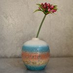 Rainbow Ceramic Bud Flower Vase 13cm