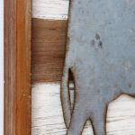 Rustic Metal Cow Wooden Wall Art 40cm (3)