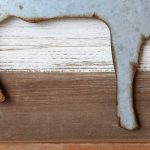 Rustic Metal Cow Wooden Wall Art 40cm (5)