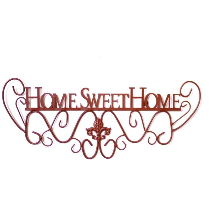 Home Sweet Scroll Metal Wall Art 60cm Dalisay