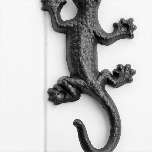 Cast Iron Gecko Wall Hook Key Holder