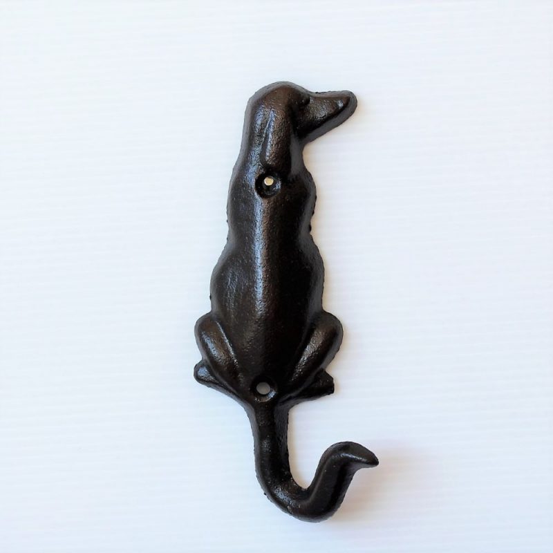 Rustic Cast Iron Dog Tail Hook