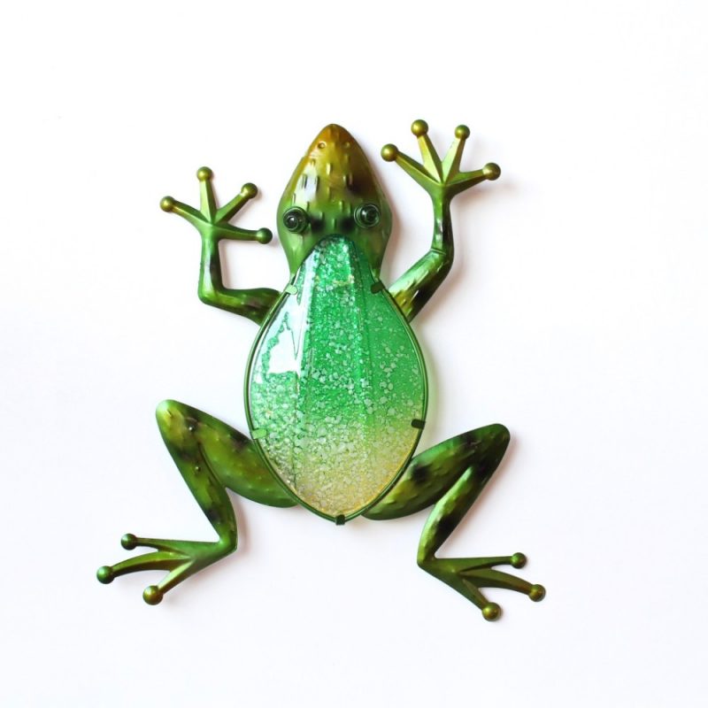 Climbing Green Tree Frog Metal Wall Art Climbing Green Tree Frog Metal Wall Art