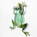 Climbing Green Tree Frog Metal Wall Art_3