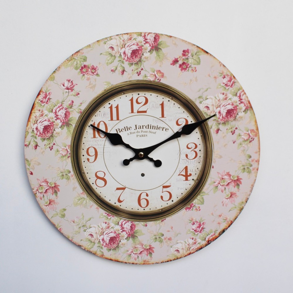 FLOWER WALL CLOCK MDF special offer