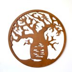 Rustic Iron Boab Tree Metal Wall Art