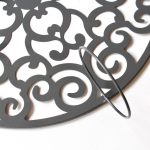 3 In 1 Black French Country Scroll Metal Pot Planter_2