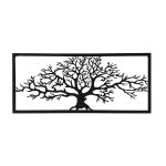 Large Black Framed Winter Tree Of Life Metal Wall Art