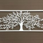 Large White Tree Of Life Metal Wall Art