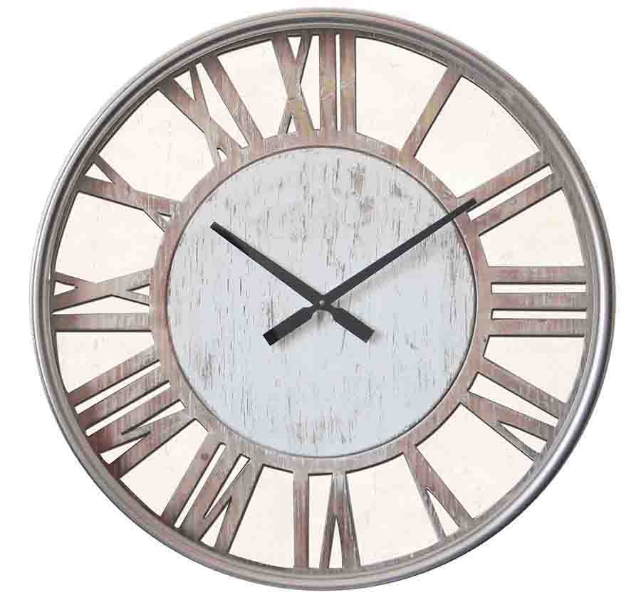 Large Hamptons White Wooden Wall Clock, Large Wooden Wall Clocks Australia