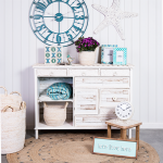 Large White Sea Ocean Starfish Metal Wall Art_1