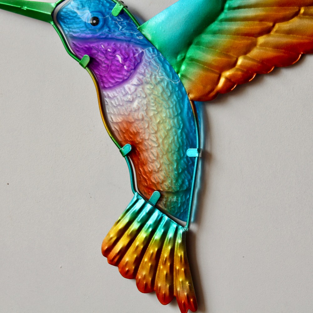 Hummingbird Metal Wall Art Australian Bird Hanging Decor