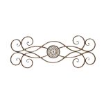 Distressed White Flower Metal Wall Art