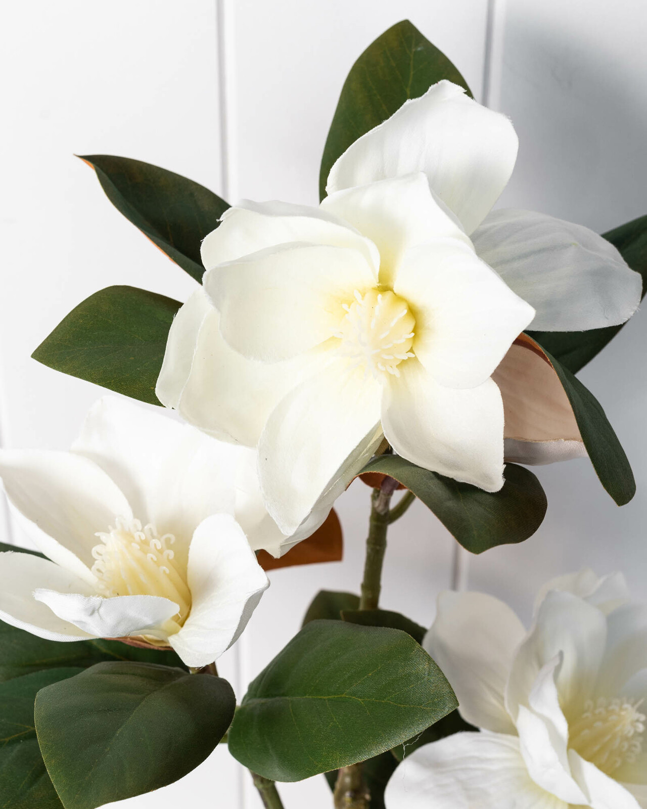 Artificial Magnolia Plant With Potted Flowers, 51cm | Dalisay