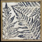 Blue Leaves Metal Wall Art