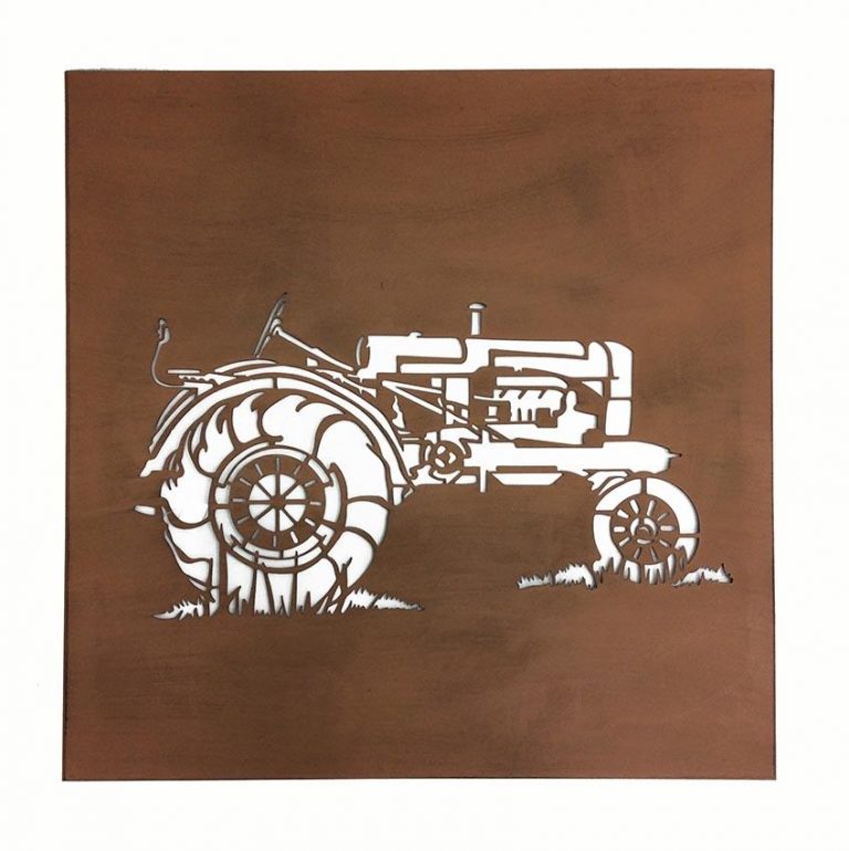 Tractor Metal Art Rustic Laser Cut Wall Decor
