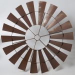 Rustic Country Hanging Windmill Metal Wall Art