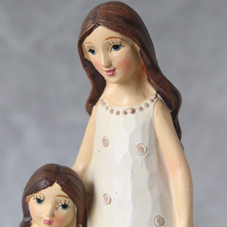 Loving Mother And Daughter Resin Statue | Dalisay