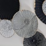 Black Abstract Circles Framed Metal Wall Art_5