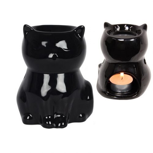 Black Cat Ceramic Oil Burner