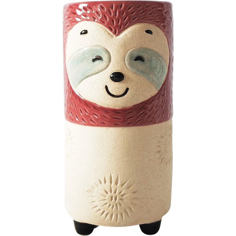 Sandy Sloth Ceramic Decorative Vase