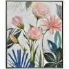 Blooming Flowers Framed Canvas Wall Art