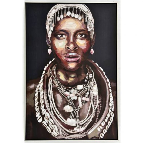 Koko Tribal Women Framed Canvas Wall Art