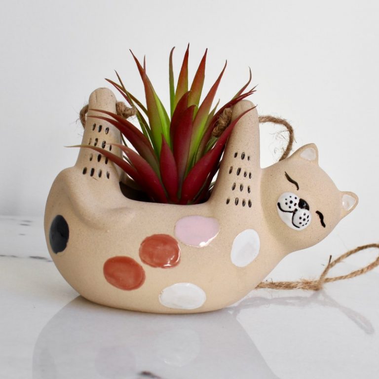 jelly cat plant pot