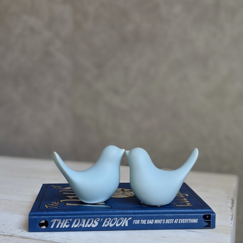 Light Blue Bird Figurine