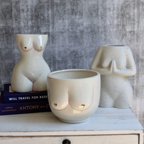 Nude Lady Ceramic Vase Planter