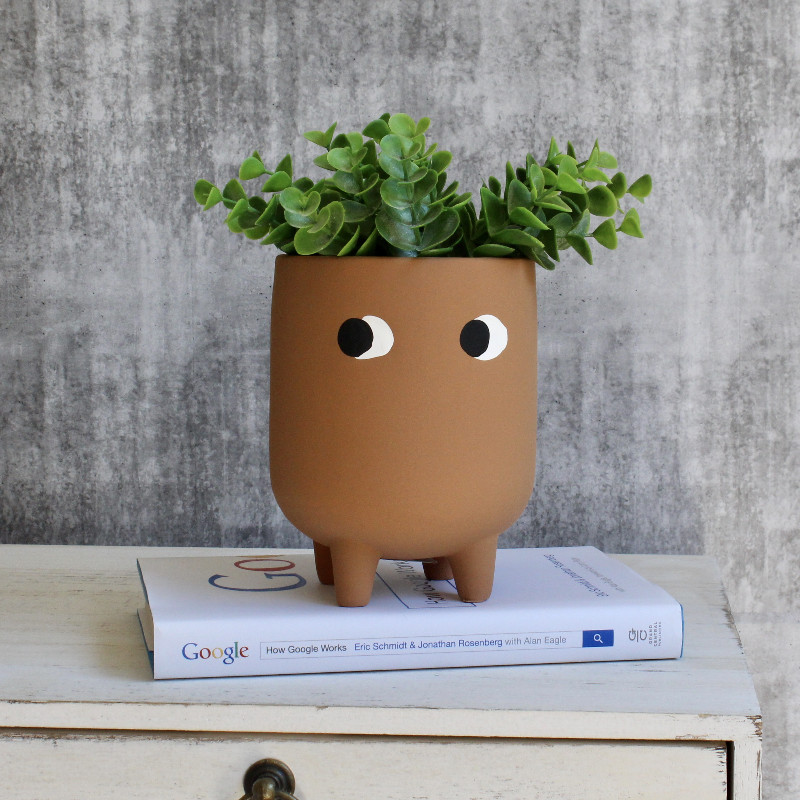 Terracotta Eye Footed Planter
