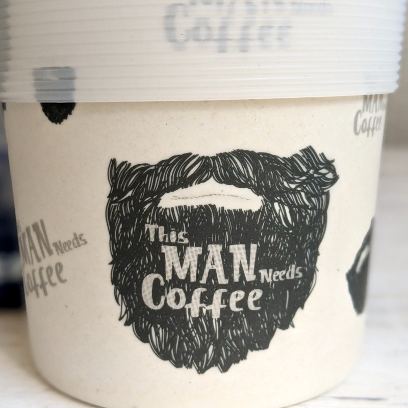 This Man Needs Coffee Eco Travel Coffee Cup Mug