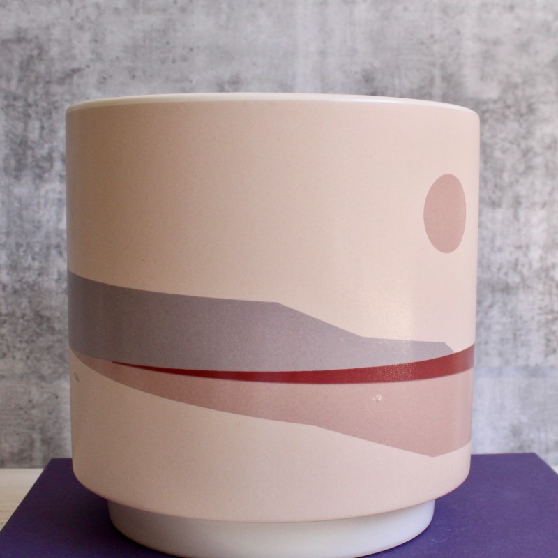 Sunrise Pink Horizon Ceramic Pot Planter