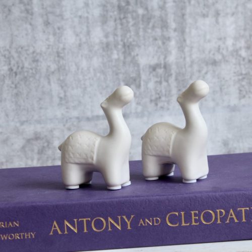 Small White Camel Figurine - Set of 2