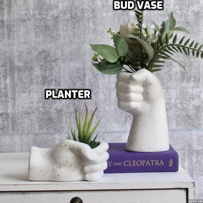 Hand Fist Planter Vase