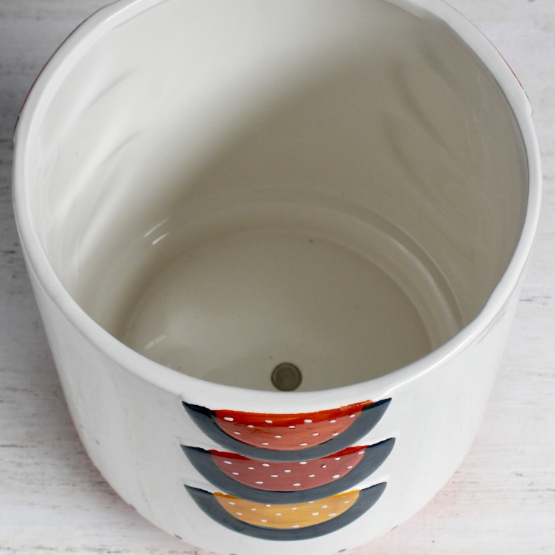 Vibrant Boho Ceramic Planter Pot
