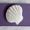 White Poly Sea Shell Ornament