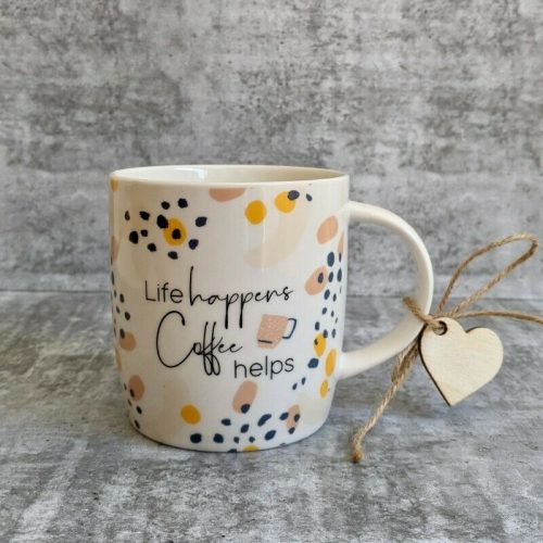 Coffee Helps Quote Ceramic Coffee Mug
