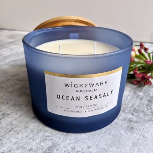 Ocean Seasalt Hand Poured Jar Candle