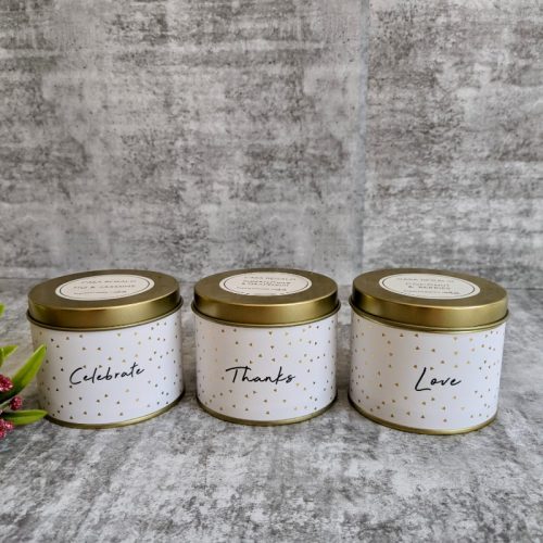 Set of 3 Scented Tin Candles