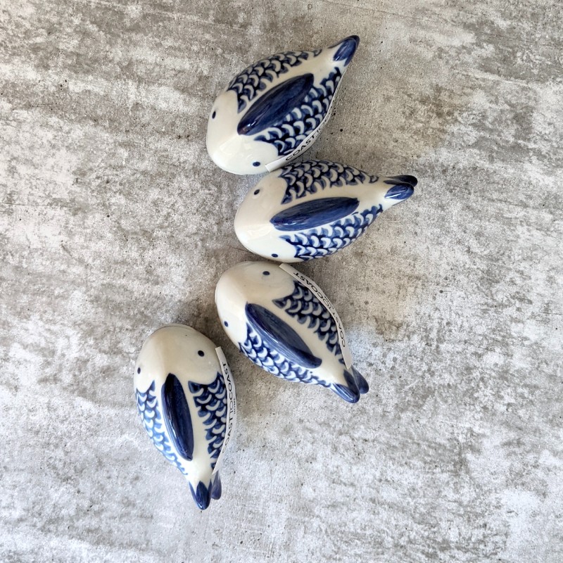 Set of 4 Willow Floating Fish Figurine