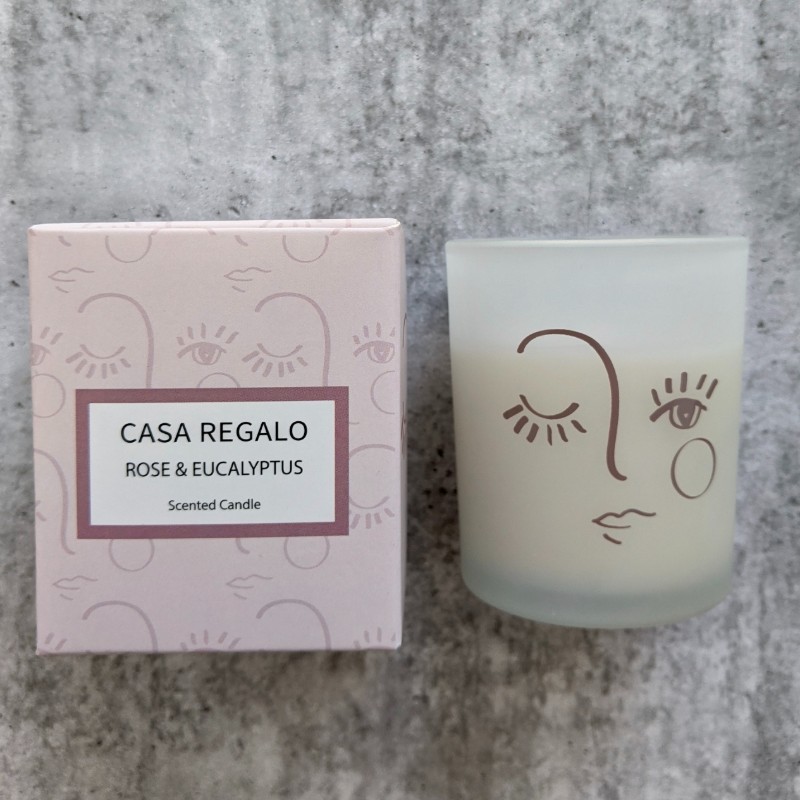 Girl Face Pattern Candle - Set of 2