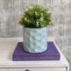 Blue Floral Planter Pot