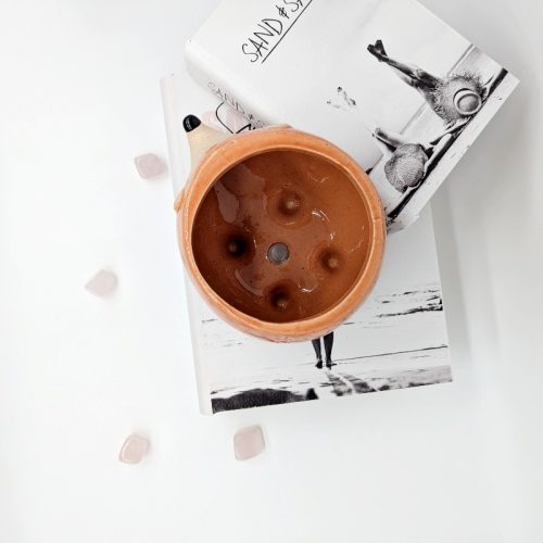 Orange Hedgehog Ceramic Planter Pot