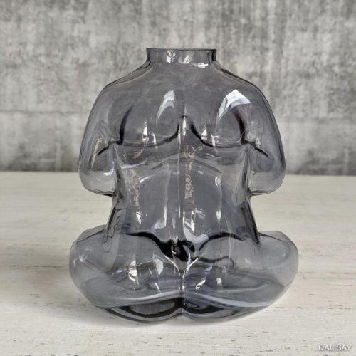Blue Namaste Glass Decorative Flower Vase
