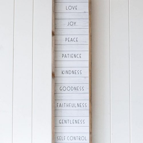 Love Joy Piece Quote Farmhouse Sign Timber Wall Art