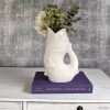 White Scaly Fish Decorative Flower Vase
