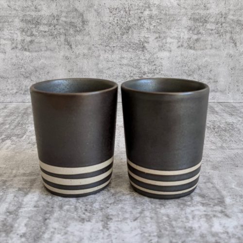Charcoal Espresso Coffee Cup - Set of 2